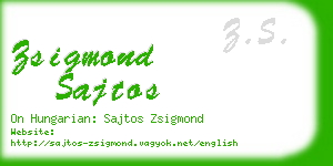 zsigmond sajtos business card